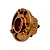 RC Maker Centre Layshaft 3-Hole Pulley Housing in anodized bronze or gold aluminum against a plain white background.