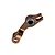 RC Maker short rocker arm in brown anodised aluminum with a pre-installed ball bearing, isolated on a white background.