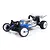 Maverick MiCROBE 1/24 scale electric 2WD RC buggy in blue and silver on a white background