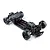 Top-down studio view of the MST FRX S FR 1/10 scale electric 2WD RC drift car chassis kit on a white background.