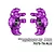 GPM purple aluminium steering hubs for RC vehicles with bearings and text overlay on a white background.