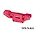 GPM red anodised aluminium rear shock tower featuring multiple mounting holes and embossed GPM logo against a white background.