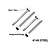 GPM Carbon Steel Shock Shafts 4Pcs MAKMDP-OC