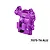 GPM aluminium front differential cover in purple with engraved branding and screws on a plain background.