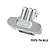GPM Racing silver aluminium rear bumper shown in a studio product shot against a white background.