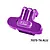 GPM Racing purple anodised aluminium rear bumper with engraved logo on a clean white background.