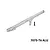 GPM silver aluminium rear chassis brace with mounting screw on a plain white studio background.