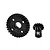 GPM Steel Rear Differential Gear Set featuring a larger ring gear and a smaller pinion gear with the letter R.