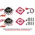GPM 35x10mm 20,000RPM High Speed Cooling Fans with Aluminium Covers 2Pcs - Red MTV6018FAN-R