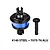 GPM steel and aluminium complete front or rear differential with a blue body and matching pinion gear on a white background.