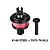 GPM red and black complete front or rear differential with bevel gear and steel/aluminium construction on white background.