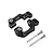 GPM aluminium hub carriers in black with included metal screws and pins, viewed from above on a white background.