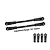 GPM adjustable rear upper toe links in black with metal shafts and additional plastic rod ends shown on a white background.