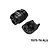 GPM Aluminium Shock Cap Protectors in black, shown as two pieces on a white background with text reading 7075-T6 ALU.