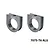 Two grey aluminium centre differential bearing braces with GPM Racing branding and 7075-T6 ALU text on a white background.