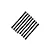 GPM Aluminium Upper and Lower Link Bar Set in black featuring 8 pieces with etched lengths on a white background.