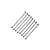 GPM aluminium upper and lower link bar set in silver consisting of eight pieces with pre-installed rod ends against a white background.