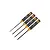 GPM Racing 1.5mm, 2.0mm, 2.5mm, and 3.0mm hex driver set with black and orange knurled handles on a white background.