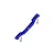 GPM aluminium front lower chassis brace in blue with included mounting screws on a white background.