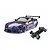 MST A90RB RC drift car in iridescence purple with a wide body kit and a separate chassis displayed against a white background.