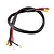 Gens Ace charge cable featuring braided wiring, 5mm bullet connectors, XT60 plug, and balance connectors on a plain white background.
