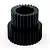 Yeah Racing 34/26T black plastic dual gear on a plain white background.