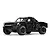 ARRMA Mojave Grom 4X4 RC short course truck in black with off-road tires against a white background.
