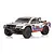 Team Associated Pro2 SC10sw 1/10 scale electric RC short course truck in white with racing decals against a white background.