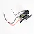 FMS motor gearbox with attached electric motor and wiring harness on a white background.