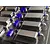 Pandora RC unpainted polycarbonate lightweight intercooler set parts molded on a clear sheet with blue details.