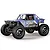 Studio product shot of the Maverick Scout24 blue 1/24 scale electric 4WD RC rock crawler showing its detailed body and large tires.