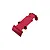 GPM 1/16 aluminium rear skid plate in red, shown against a plain white background.