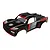 Arrma Mojave 6S EXB V3 short course RC body shell in black with red and silver graphics and decals.