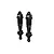 Two black Arrma EXB shock absorbers shown against a clean white background.