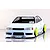 Painted Pandora RC Toyota Mark 2 JZX90 body shell with BN Sports decals and bright yellow wheels.