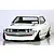 Front three-quarter view of a white Toyota Celica 1600GT RC drift car body shell on a reflective surface.