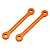 HPI Savage X 4x54x3mm Orange Aluminium Upper Arm Braces 2Pcs 105891