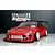 Red Pandora RC Toyota 86 body shell with widebody kit, front intercooler, and large rear wing.