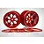 HSP 2.2" Orange Aluminium Black Beadlock Rims 2Pcs 180004