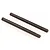 Two black metal suspension arm pins for RC vehicles, shown against a plain white background.