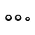 FMS RC plane wheel set featuring two larger foam wheels and one smaller wheel against a clean white background.