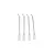 FMS Linkage Rods featuring four metal rods with plastic clevises against a plain white background.