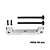 GPM aluminium front upper suspension mount in silver with included pins and screws against a plain white background.