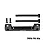GPM Racing black aluminium front upper suspension mount with pins and screws against a white background.