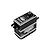 Studio product shot of an RGT black aluminium standard 35kg digital crawler servo against a white background.