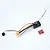 RGT R6D-ESC-BS 60A 2-in-1 ESC and receiver combo unit with connected wires, connectors, antenna, and double-sided mounting tape.