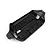 Top-down studio view of a black molded plastic RC main chassis featuring a honeycomb structure and mounting points on a clean white background.