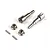 BlackZon metal rear axles with wheel nuts and pins on a white background.
