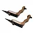 RC Maker adjustable caster tool set of two pieces featuring brown anodized metal and black pointer tips against a white background.