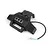 Maverick black plastic front bumper with integrated three-LED light unit and wire harness against a white background.